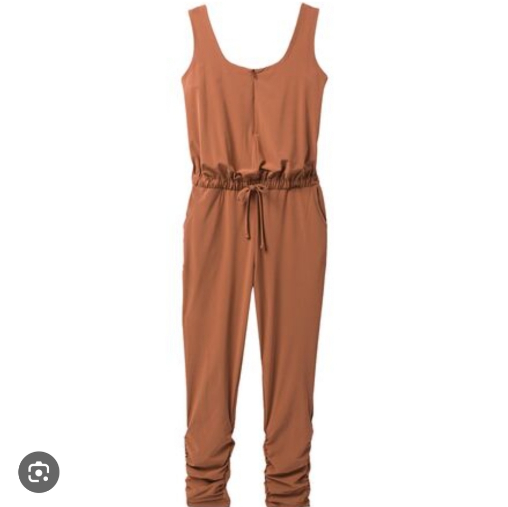 Prana Railay Jumpsuit Gathered Waist Ruched Bottom Leg Small NWoT - Picture 2 of 7
